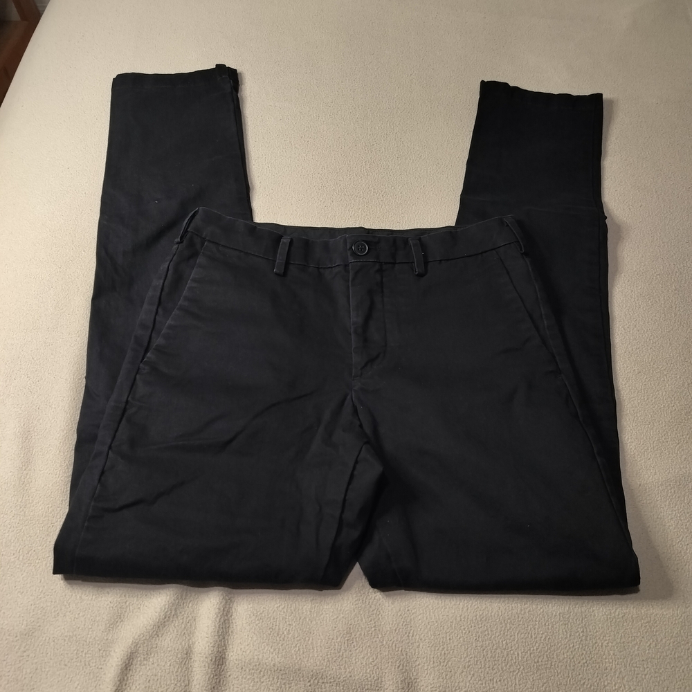 Uniqlo Men's Black Slim Chino Pants, Stretch Sz 29×34. - Picture 2 of 14